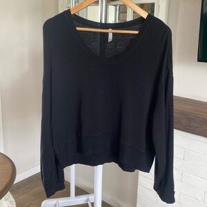 Z Supply Black Long Sleeve Top